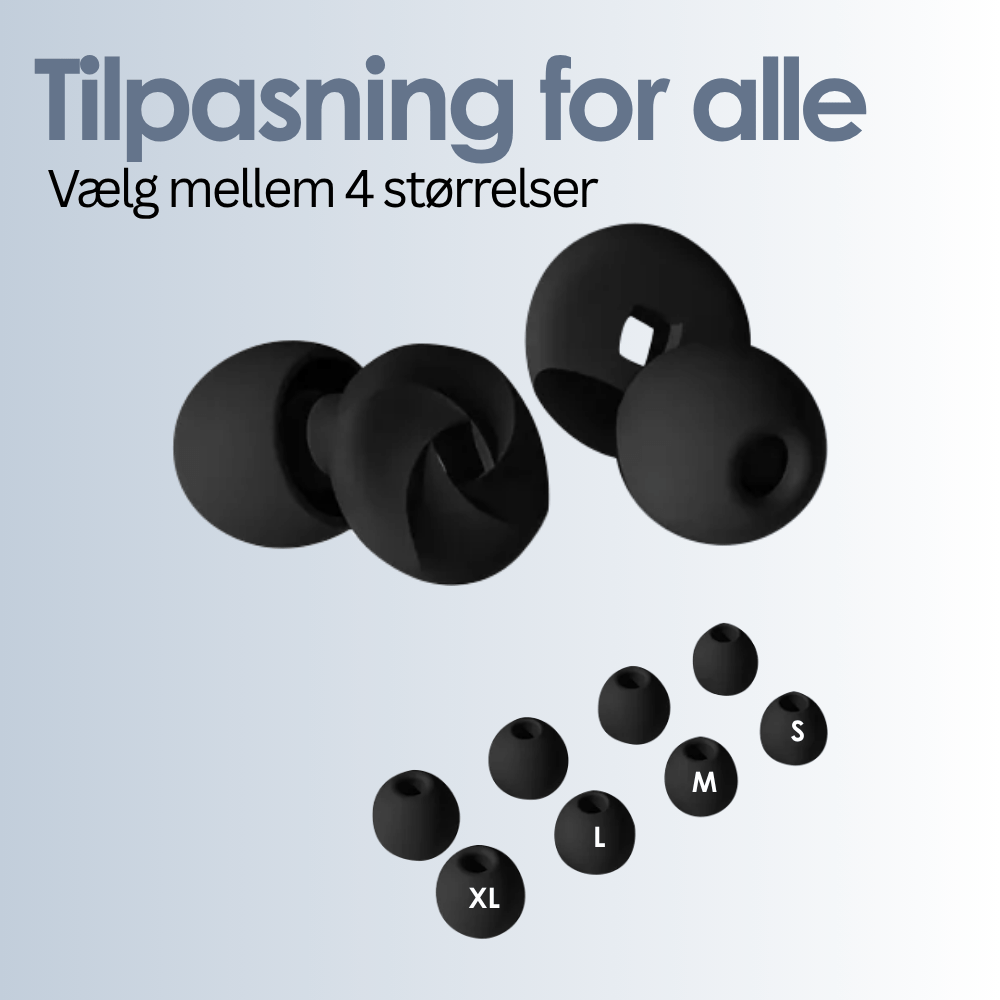 Ørepropper - 4 størrelser