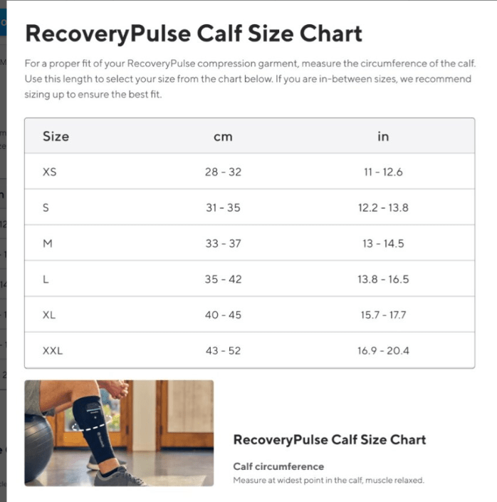 RecoveryPulse lægmanchet (1 stk.)