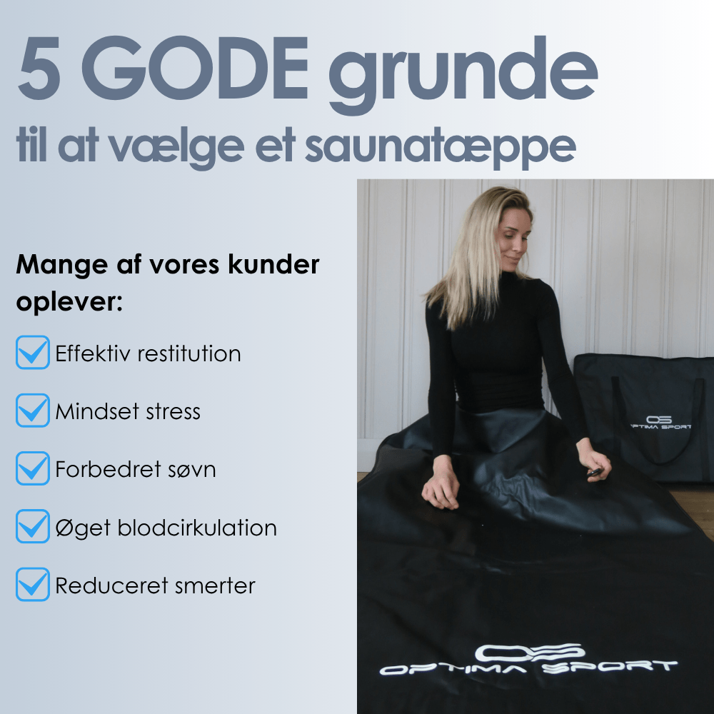 Saunatæppe Infrarødt m. 3 zoner