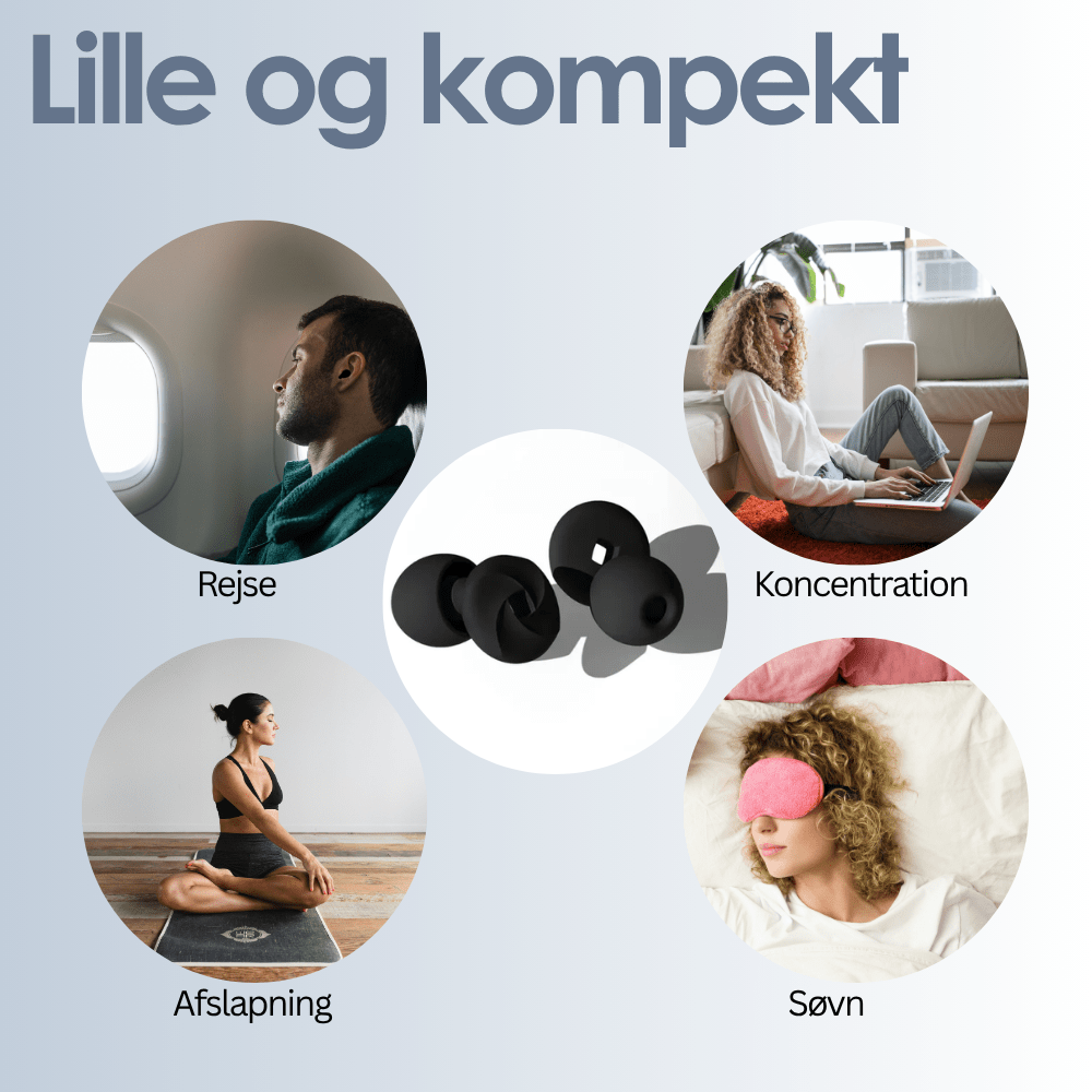 Ørepropper - 4 størrelser