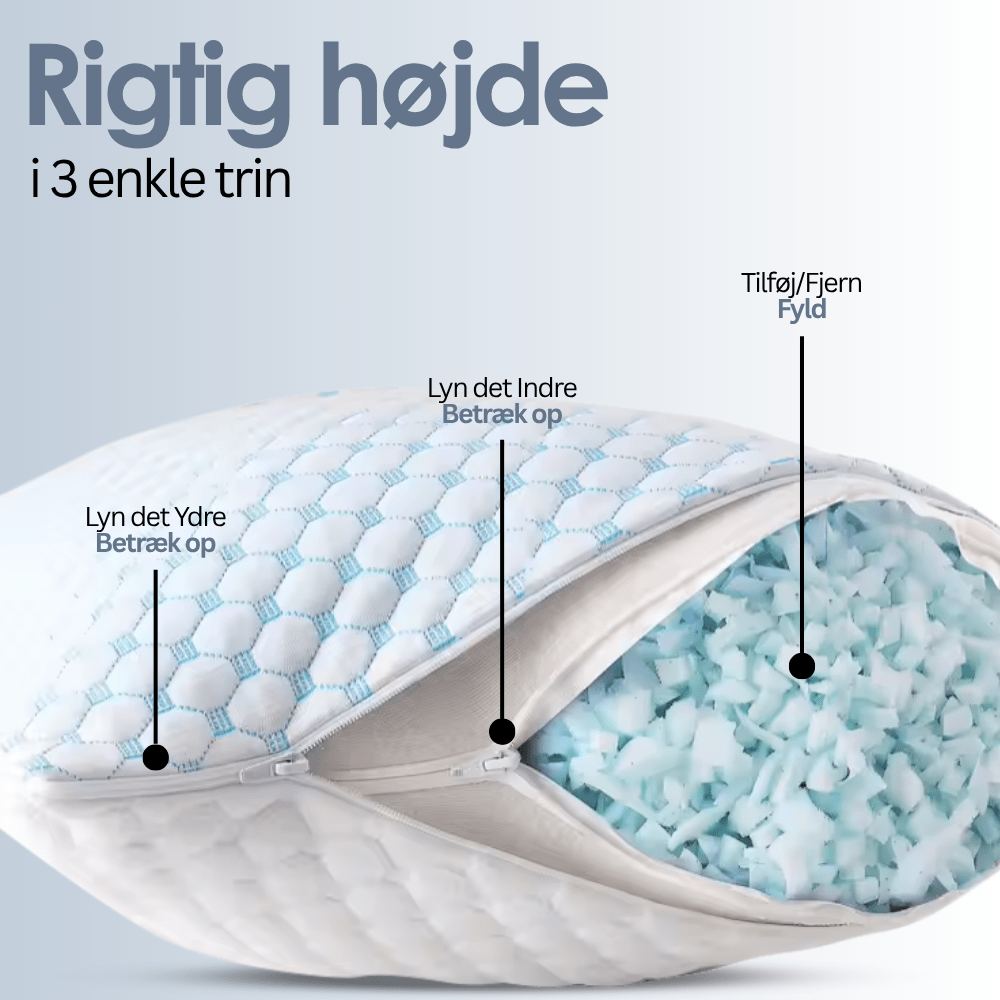 Hovedpude med køleside