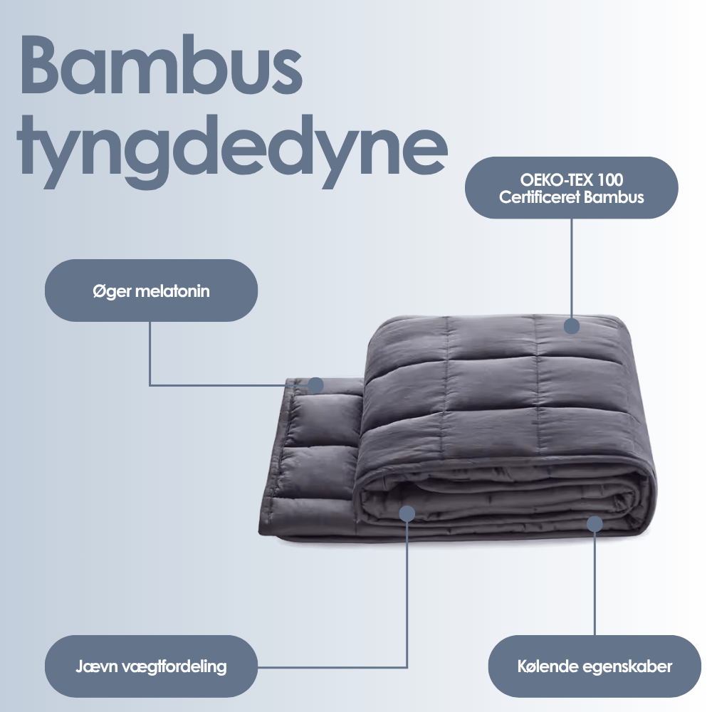 Tyngdedyne i bambus - jævnt fordelt vægt
