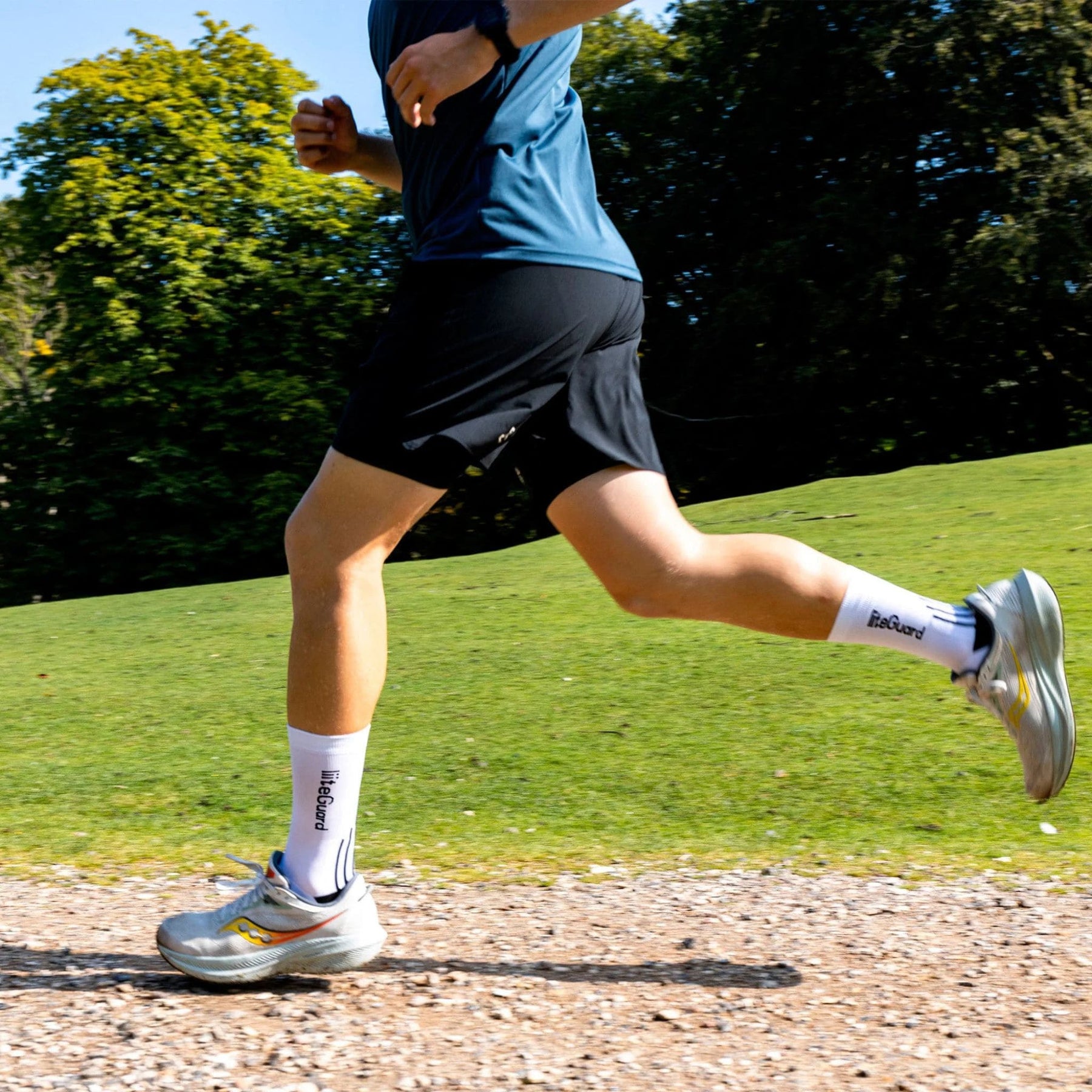 Løbestrømpe Hvid - PRO-TECH LG SOCK