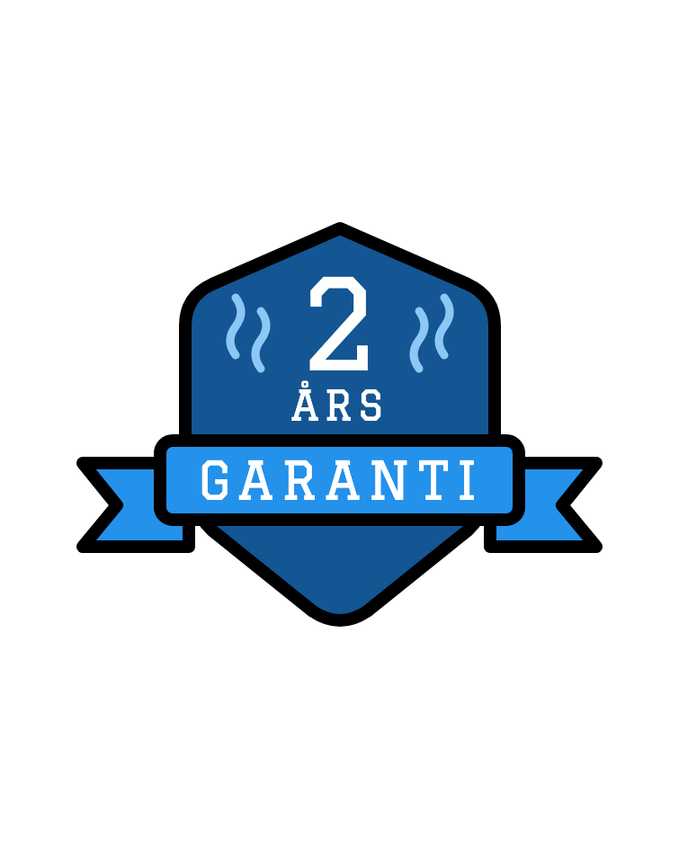 2 års garanti på saunatæppe 