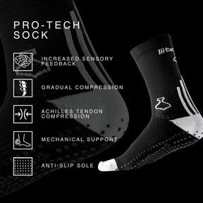 Løbestrømpe Sort- PRO-TECH LG SOCK
